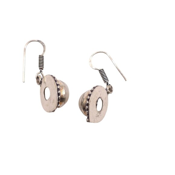 Vintage Style Sterling Silver & Pearl Drop Earrings - Picture 3 of 5